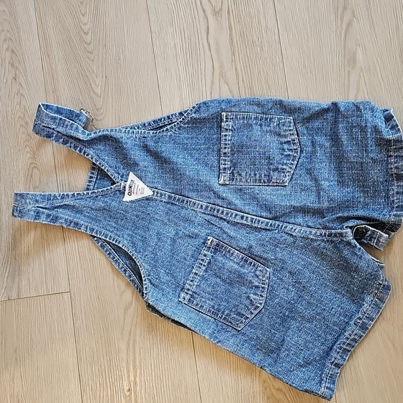 Vintage OshKosh B'gosh Blue Denim Shortalls, 24 Months - Picture 6 of 9